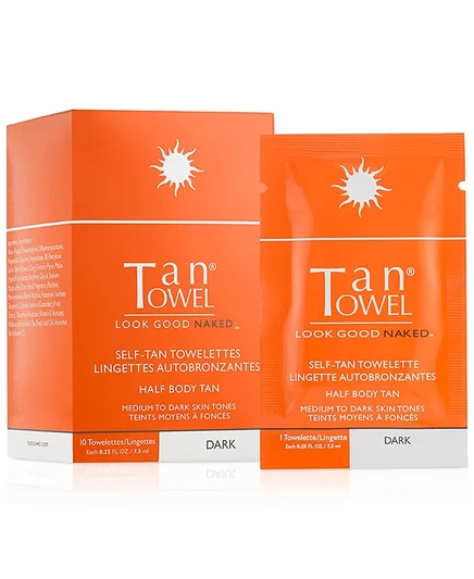 Салфетки для автозагара TanTowel Dark, 10 шт.