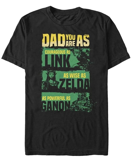Мужская футболка Fifth Sun Zelda «Сила папы», черная