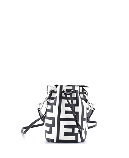 Женская сумка Fendi x Marc Jacobs Mon Tresor Mini, кожаная, черная