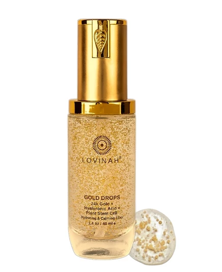 Lovinah Skincare Gold Drop Увлажняющий и успокаивающий эликсир для ухода за кожей без цвета