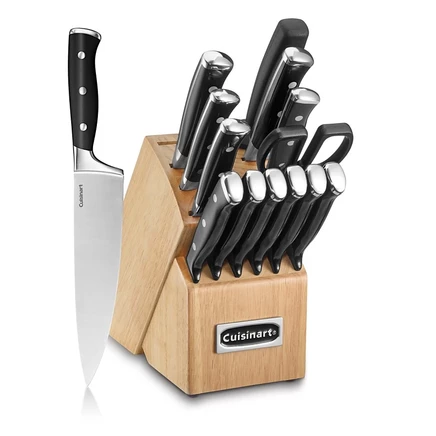 Набор ножей Cuisinart из 15 предметов, чёрный