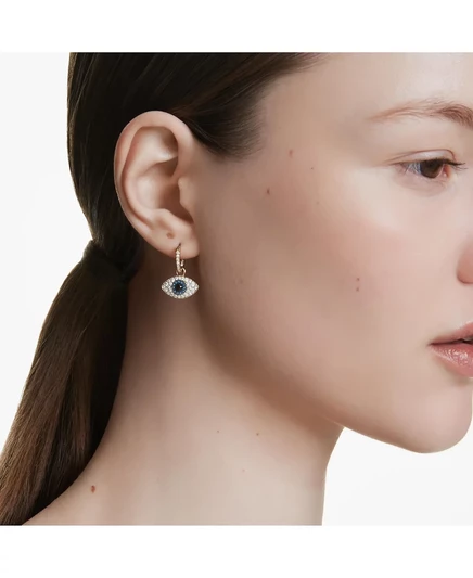 Серьги-капли Symbolica от сглаза Swarovski, Синие, с позолотой multicolored