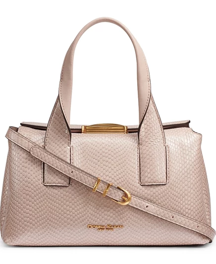 Женская сумка Donna Karan New York Amagansett Snake средняя, розовая