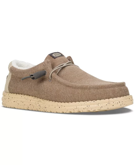  Мужские бежевые мокасиновые кроссовки из теплого трикотажа Wally от Finish Line beige/white