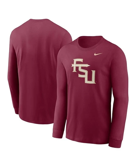 Мужская футболка Nike с логотипом Seminoles, бордовая