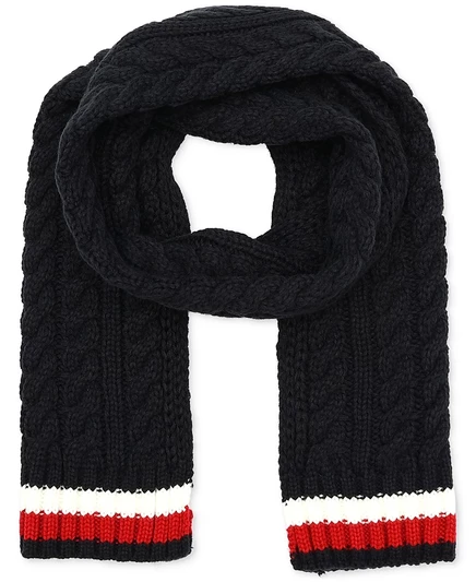 Шарф Tommy Hilfiger Cable Knit Blue