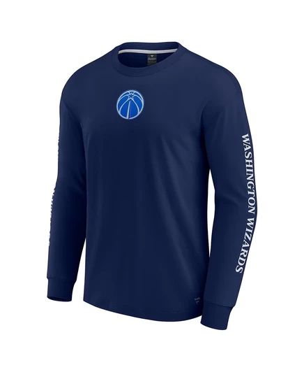 Мужская футболка с длинным рукавом Fanatics Navy Washington Wizards Elements Strive от Fanatics navy