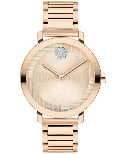 Женские часы Movado Bold Evolution 2.0 из швейцарского кварца с ионным покрытием из светло-розового золота, 34 мм