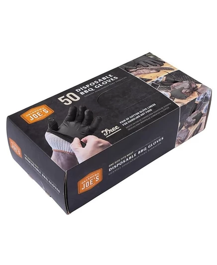 Одноразовые перчатки для барбекю Char-Broil 258764, 50 штук, черные