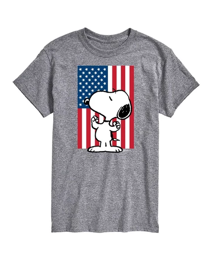 Гибридная одежда Peanuts Flag Мужская футболка с коротким рукавом ath hthr