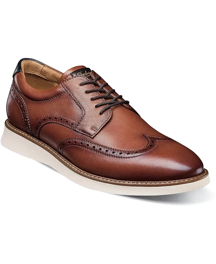 Мужские оксфорды Florsheim Launch Wingtip, коричневые