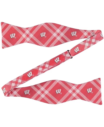 Галстук-бабочка в клетку Eagles Wings Red Wisconsin Badgers из Родоса red