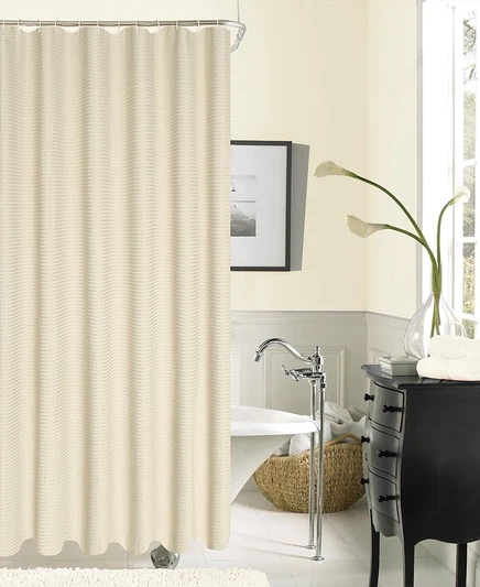 Шторка для душа Dainty Home Waffle, бежевая