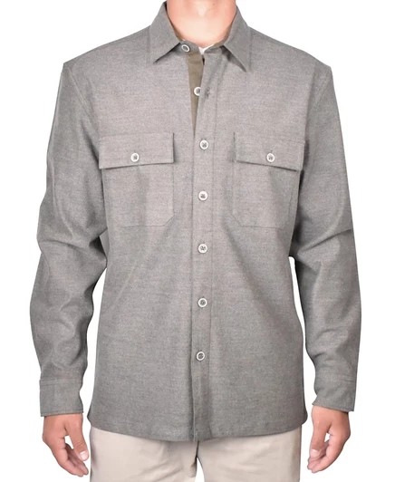 Мужская рубашка‑куртка Vintage 1946 Brushed Heather, серая