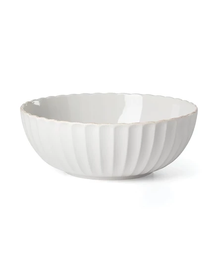 Сервировочная чаша Lenox French Perle Scallop, белая
