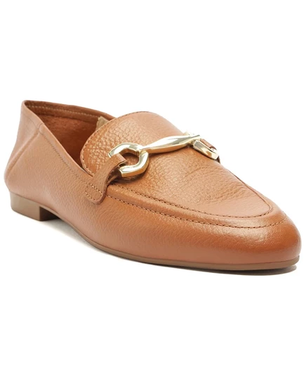 Классические мокасины из натуральной кожи Arezzo Emma Horse Bit Pebble