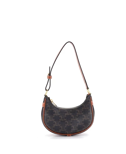 Женская сумка Pre-Owned Celine Mini Ava, коричневая