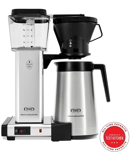 Кофеварка Moccamaster KBT со стальной колбой, серебристая