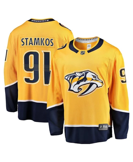 Мужская хоккейная джерси Fanatics Steven Stamkos Home, золотая
