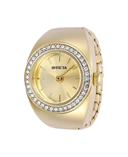 Женские часы Invicta 48944 Mini Quartz с многофункциональным циферблатом и кольцом из золота