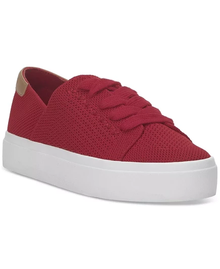 Женские вязаные кроссовки на шнуровке Lucky Brand Talena crimson two-tone