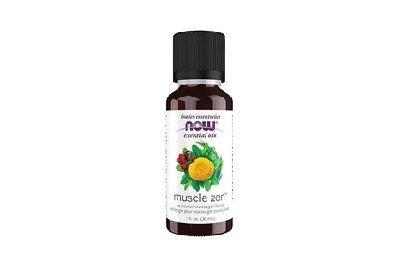 Массажное масло NOW Foods Muscle Zen, 30 мл