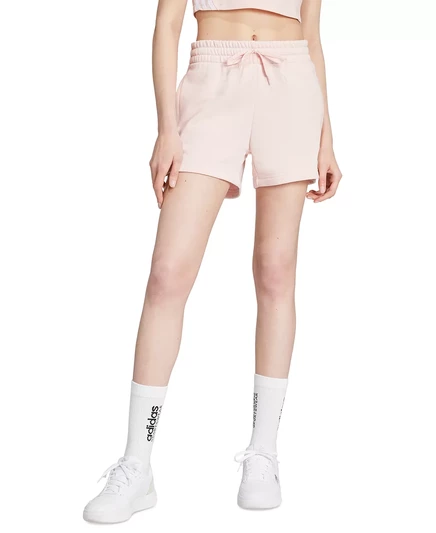  Женские флисовые шорты Essentials с маленьким логотипом sandy pink