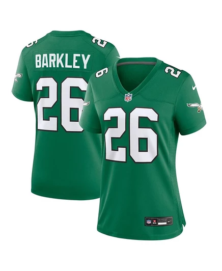 Женская джерси Nike Saquon Barkley Eagles, зеленая
