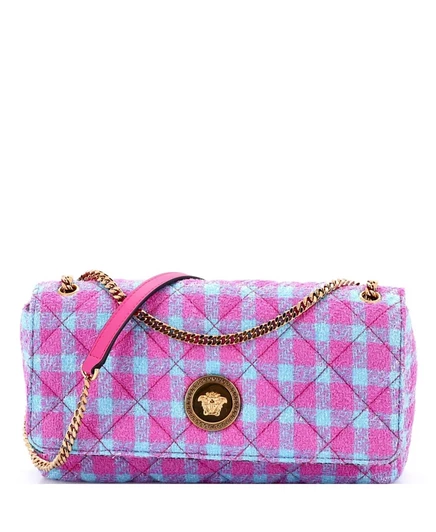 Женская сумка Pre-Owned Versace Medusa East West, розовая