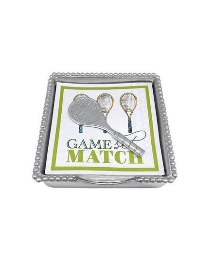 Набор для салфеток Mariposa Game Set Match, серебристый
