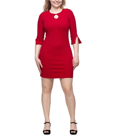 Женское платье 24seven Comfort Apparel мини, красное