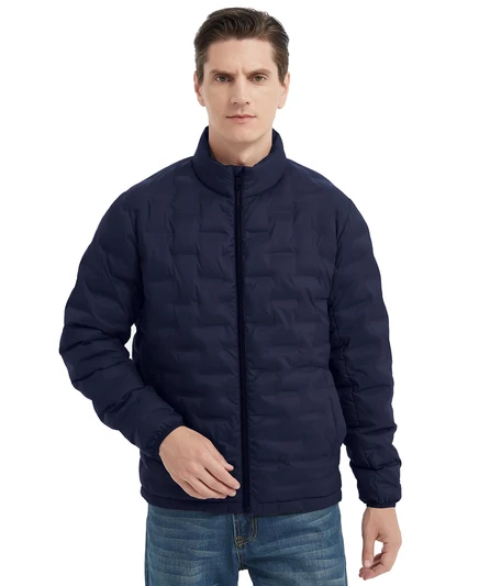 Мужская легкая теплая куртка Cube с воротником-стойкой hawke navy
