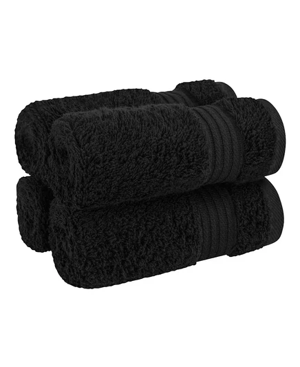 Набор махровых салфеток American Soft Linen Bekos, черный