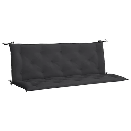 Комплект из 2 садовых подушек vidaXL 150×50×7 см, черные
