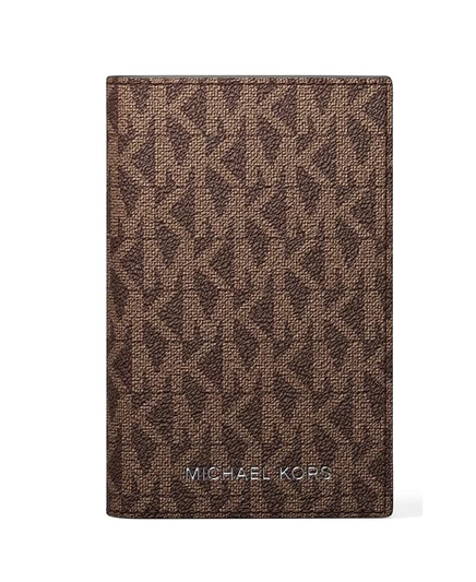Мужской складной кардхолдер Michael Kors Signature, коричневый