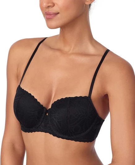 Женский балконет DKNY DK7555 кружевной, черный