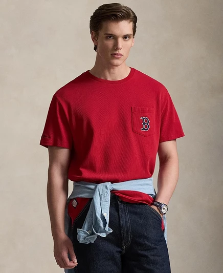 Мужская футболка Polo Ralph Lauren Classic-Fit, красная