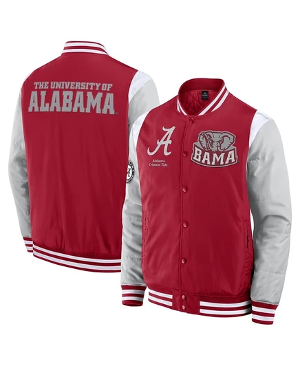 Мужская куртка Fanatics Alabama Crimson Tide на кнопках, красная