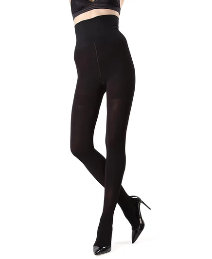 Утягивающие колготки MeMoi Women's Killer Figure Control Top Shaping Tights MST-900	 black