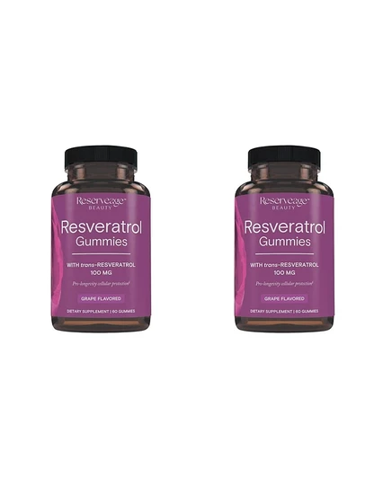 Жевательные пастилки Reserveage Resveratrol 100 мг, 2×60 шт