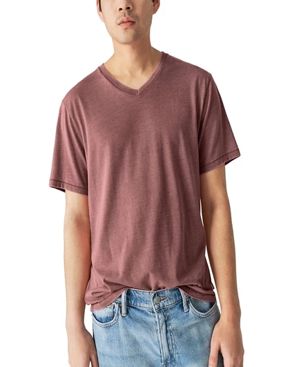 Мужская футболка с V-образным вырезом Venice Burnout от Lucky Brand red