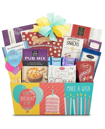 Подарочная корзина Wine Country Gift Baskets Birthday Wishes, 12 предметов