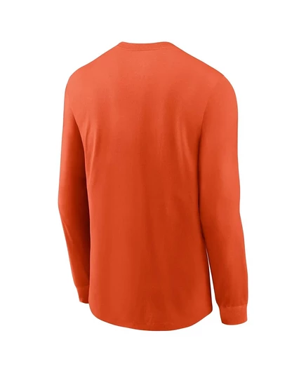Мужская футболка Nike Clemson Tigers, лонгслив, оранжевая