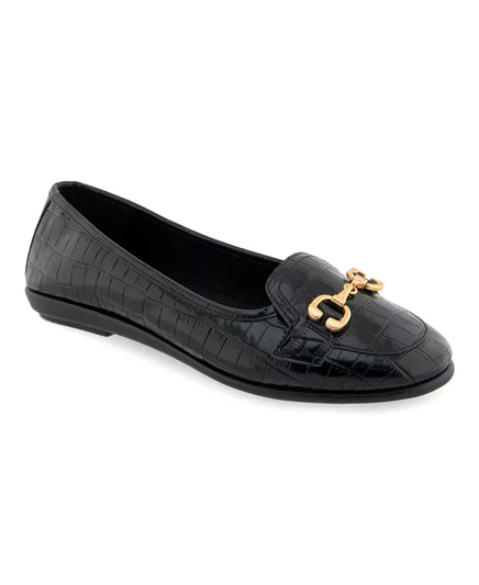  Женские балетки с пряжкой от Бобби black crocodile faux leather - polyurethane