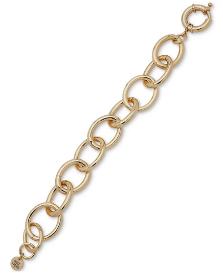 Браслет Emily In Paris Gold-Tone гибкий, золотистый