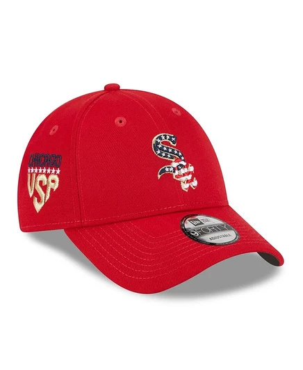 Мужская кепка New Era Red Chicago White Sox 2023, выпущенная четвертого июля, с регулируемой длиной 94 см, красная