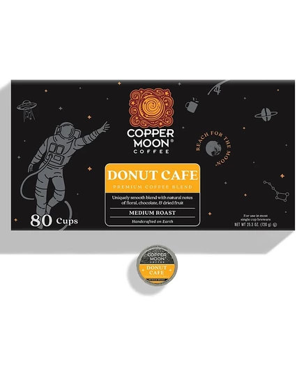 Капсулы кофе Copper Moon Donut Cafe для Keurig, 80 шт., белая