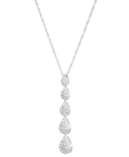 Колье Forever Grown Diamonds с лаб. бриллиантами, серебряное