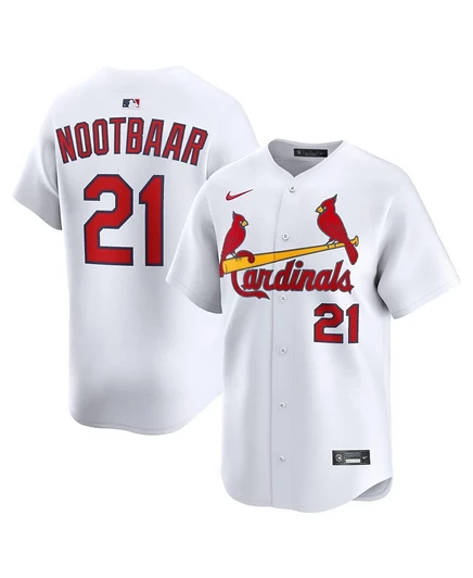 Мужская майка Nike Lars Nootbaar Cardinals, белая