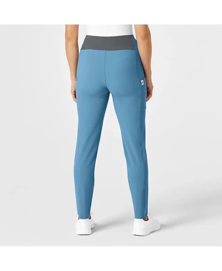 Брюки-скраб Wink Plus Size RENEW с высокой талией Power Scrub Pant bay blue